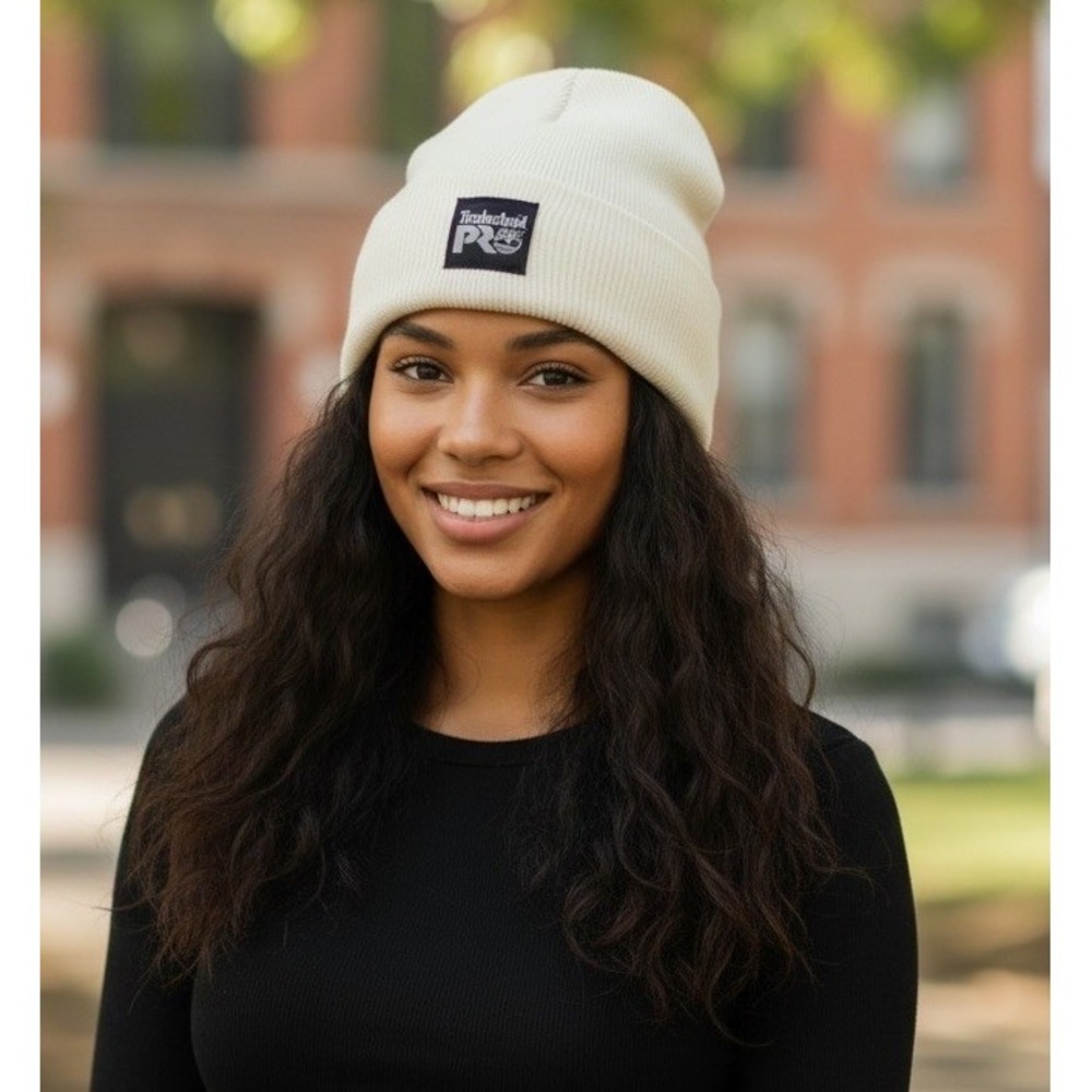 Timberland Pro Off White Beanie Unisex Cuffed Beanie‎ Stretchable Watch Cap
